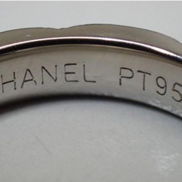 Chanel Size 3.5US PT950 Matelasse Quilted Platinum - Picture 3 of 12